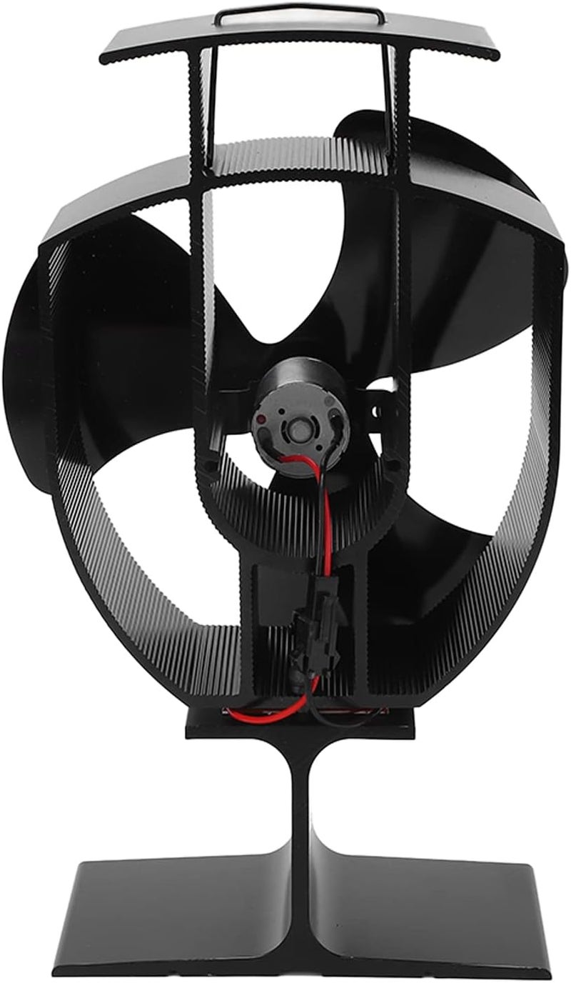 woobles 3 Blades Fireplace Fan, Wood Buring Stove Fan, Ultra Quiet High Temperature Resistance Wood Stove Fan Heat Powered Stove Fan Efficient Heat Transfer - Image 5